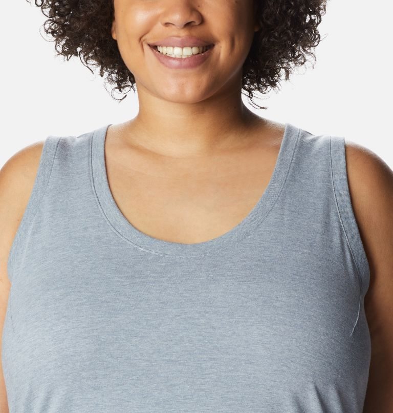 Women's Columbia Sapphire Point Tanks Grey | Plus Size CA-V1653